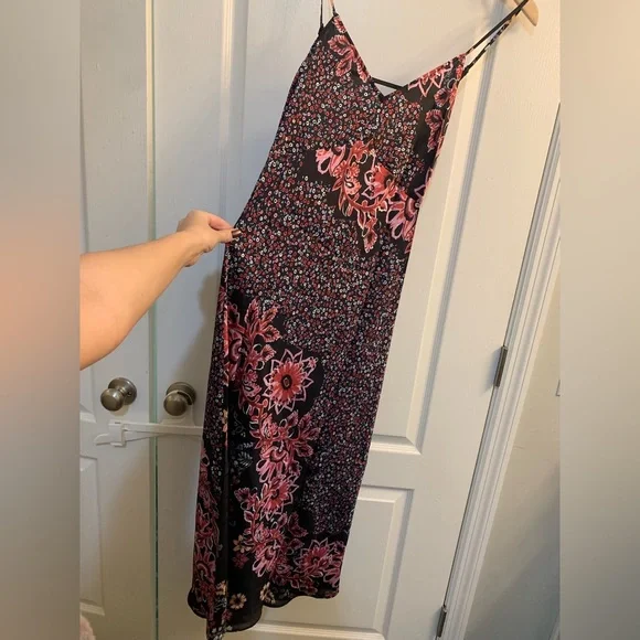 Free People Intimately Your Better Side Floral Print Midi Slip Dress Size S NWT - Picture 5 of 6